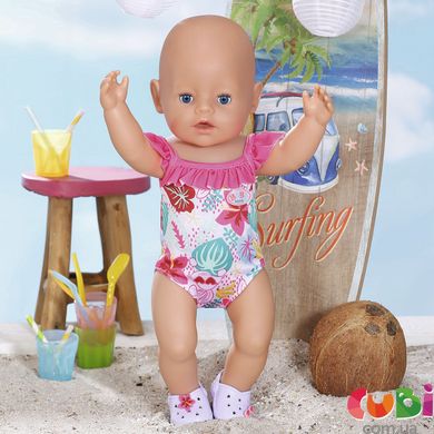 Одежда для куклы BABY BORN - ПРАЗДНИЧНЫЙ КУПАЛЬНИК S2 (на 43 см, с зайчонком) (828281-2)