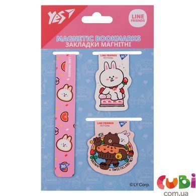 Закладки магнитные Yes Line Friends 3 шт