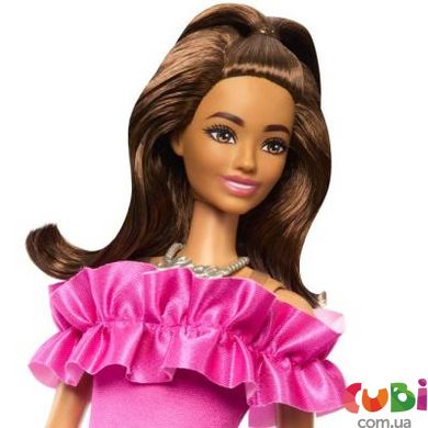 Лялька Barbie Модниця в рожевій мінісукні з рюшами, HRH15