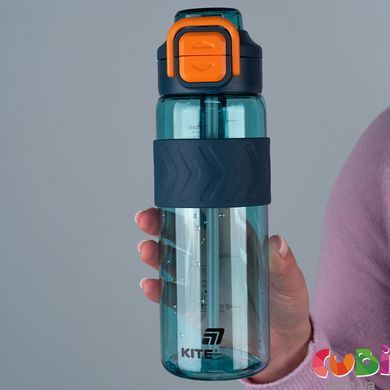 Пляшечка для води Kite, 800 мл, блакитно-помаранчева (K25-1234-3)