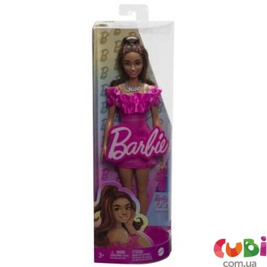 Лялька Barbie Модниця в рожевій мінісукні з рюшами, HRH15