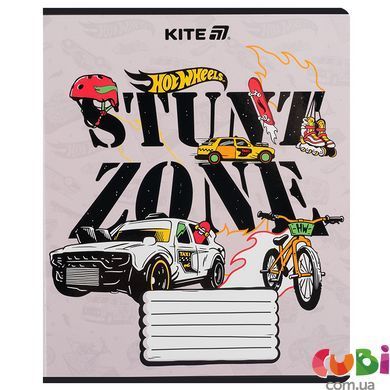 Тетрадь школьная Kite Hot Wheels, 18 листов с линия, HW25-237