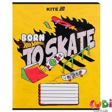Тетрадь школьная Kite Hot Wheels, 18 листов с линия, HW25-237