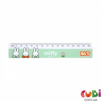 Лінійка Yes 15 см "Miffy" (370727)