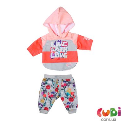 Набор одежды для куклы Baby Born Трендовый спортивный костюм розовый (826980-1)