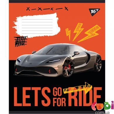 Зошити для записів, А5 60 клітинка Yes Lets go for ride, зошит для записів, 766746