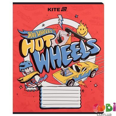 Тетрадь школьная Kite Hot Wheels, 18 листов с линия, HW25-237
