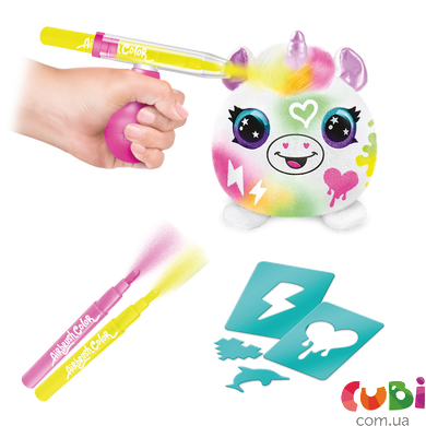 Игровой набор-сюрприз DIY AIRBRUSH PLUSH - Неон мини