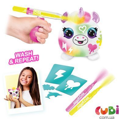 Игровой набор-сюрприз DIY AIRBRUSH PLUSH - Неон мини