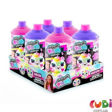 Игровой набор-сюрприз DIY AIRBRUSH PLUSH - Неон мини