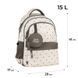 Рюкзак GoPack Education 182M Beige Polka Dots, Бежевий