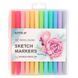 Скетч-маркери Kite Pastel, 12 кольорів (K22-045)