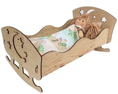 Іграшкове ліжко для ляльок 43*23 (фанера) (172311)