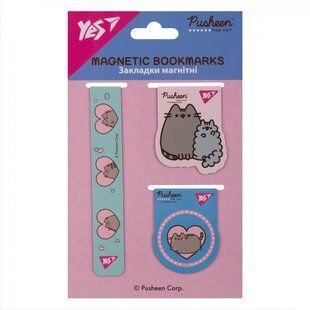 Закладки магнитные Yes "Pusheen", 3 шт (708349)