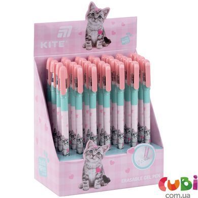 Ручка гелевая "пиши-стирай" Kite Studio Pets (SP26-068), синяя