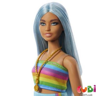 Кукла Barbie Модница в спортивном костюме топ-юбка, HRH16