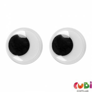 Глаза SANTI пришивные, черные, d-20мм, 30 шт. уп., 954640