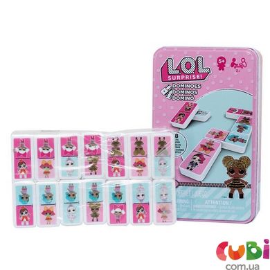 Настольная игра: домино «L.O.L. Surprise» (в жестяной коробке), 98408 6052514