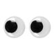Оченята SANTI пришивні, чорні, d-20мм, 30 шт. уп., 954640