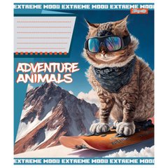 Тетрадь ученическая А5 18 клетка, 1В Adventure animals, 766315