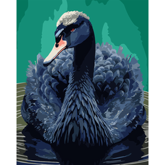 Картина по номерам SANTI Черный лебедь, 40х50 см, 954514