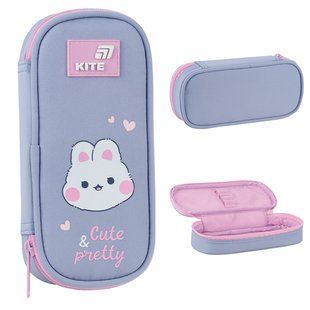 Пенал Kite 662 Pretty Nice (K26-662-18), сірий