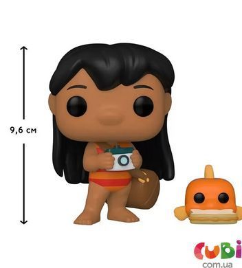 Игровая фигурка FUNKO POP! серии "Лило и Стич" - Лило с рыбкой, комбинированый