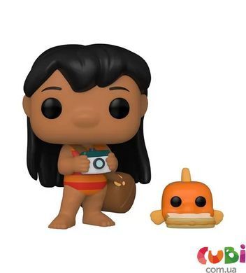 Игровая фигурка FUNKO POP! серии "Лило и Стич" - Лило с рыбкой, комбинированый