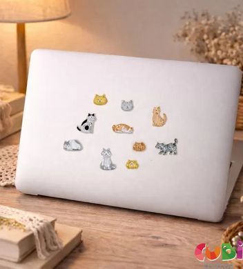 Набір 3D-наліпок Tiki Wiki серії &laquo;Crystal&raquo; &ndash; тіки котики (51429), комбинированый