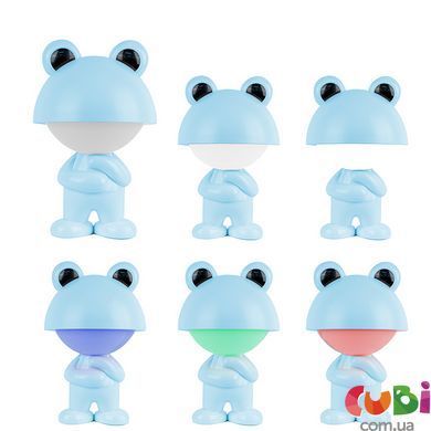 Світильник-нічник LED з акумулятором Kite Dreamy Froggy K25-315-3-3, блакитний