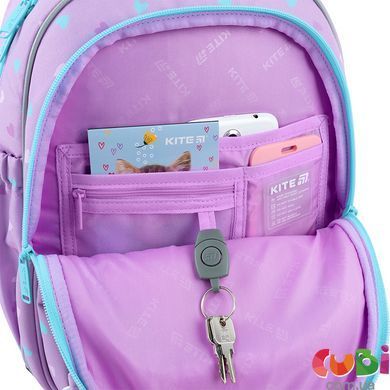 Школьный рюкзак Kite Education Studio Pets (SP26-763S), Сиреневый