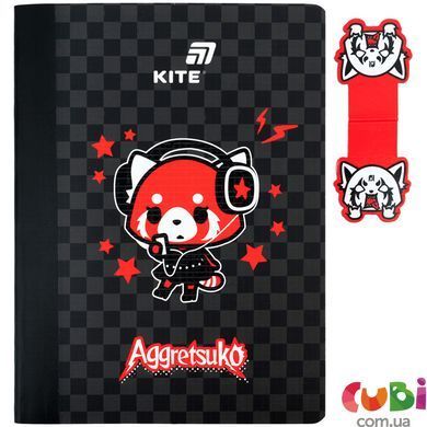 Блокнот з магнітною закладкою Kite Aggretsuko (AR26-192), А5, 60 аркушів, клітинка