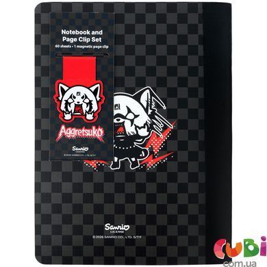 Блокнот з магнітною закладкою Kite Aggretsuko (AR26-192), А5, 60 аркушів, клітинка