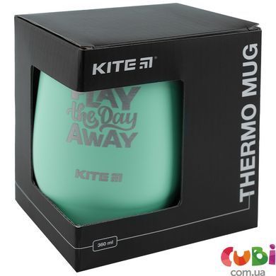 Термокружка Kite K22-378-02, 360 мл, бирюзовая