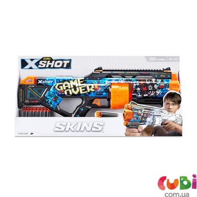 Швидкострільний бластер X-SHOT Skins Last Stand Game Over (16 патронів), 36518A
