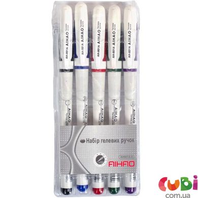 Набір гелевих ручок (АН-801) 5 кольорів