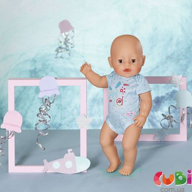 Одежда для куклы BABY BORN - БОДИ S2 (голубое)