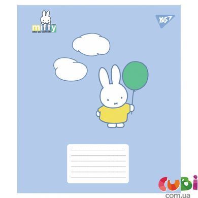 Зошит учнівський шкільний, 767633 А5 12 кос. Yes Miffy Playfull