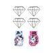 Набір магнітних закладок Kite з фігурними скріпками Diamond (K24-495-1)