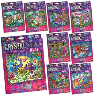 Набір для творчості DANKO TOYS CRYSTAL MOSAIC KIDS (CRMk-01-01,02,03,04 ... 10)