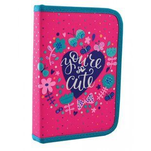 Пенал твердый YES одинарный с клапаном HP-03 "Cute" (532154), комбинированый