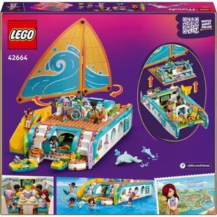 Конструктор Lego Friends Приключения на туристической лодке (42664), комбинированый