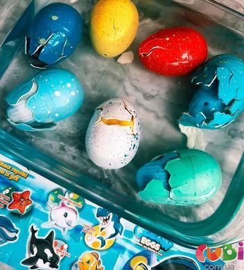 Іграшка, що зростає, в яйці &laquo;Ocean Eggs&raquo; - ПОВЕЛИТЕЛІ ОКЕАНІВ І МОРІВ (в асорт., в диспл.)
