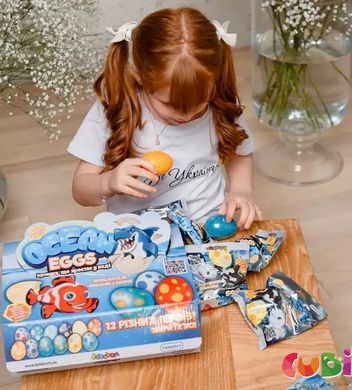 Іграшка, що зростає, в яйці &laquo;Ocean Eggs&raquo; - ПОВЕЛИТЕЛІ ОКЕАНІВ І МОРІВ (в асорт., в диспл.)
