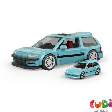 Коллекционная машинка-конструктор Honda Custom 90 Civic EF серии Speed ​​Mattel Brick Shop (JHF62)