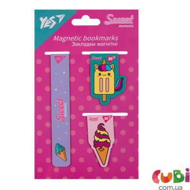 Закладки магнітні Yes Sweet Cream 3 шт