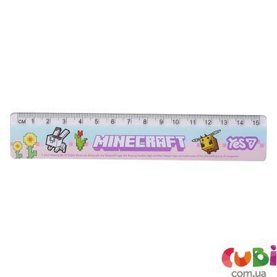 Линейка Yes 15 см "Minecraft.Spring" (370690)