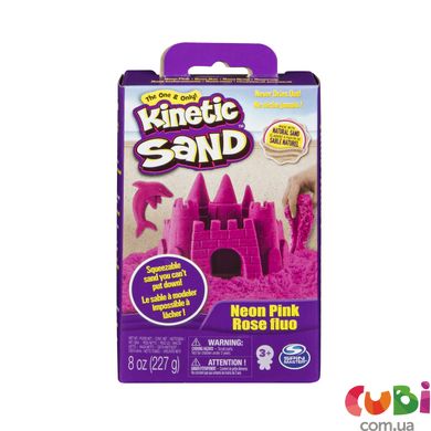 Песок для детского творчества KINETIC SAND NEON (розовый, 227г)