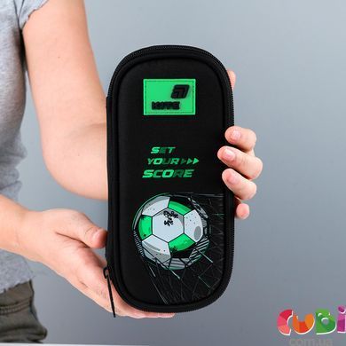 Пенал Kite 662 Football (K26-662-3), Чорний