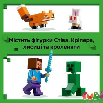 Конструктор Lego Minecraft Пригоди Стіва в тайзі (21583)